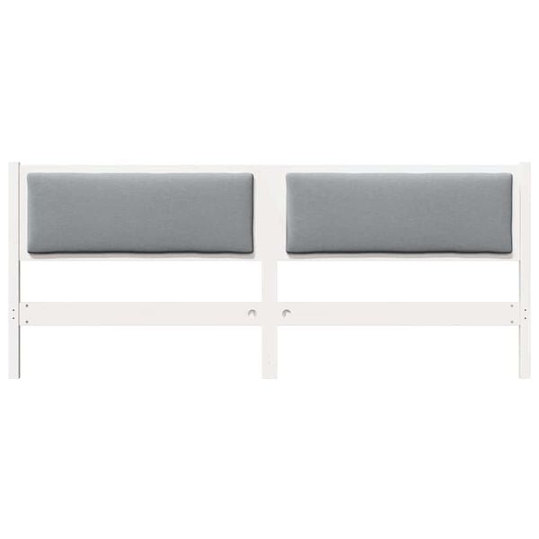 vidaXL Cabeceira Outros Branco 180 cm Madeira de pinho maci&ccedil;a