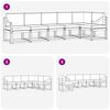 vidaXL Conjunto de Sof&aacute;s para Exterior 6 pcs Natural e Antracite