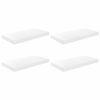 vidaXL Prateleiras de parede suspensas 4 pcs 50x23x3,8cm MDF branco