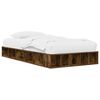 vidaXL Estrutura de Cama com Armazenamento Carvalho Fumado 80 x 200 cm