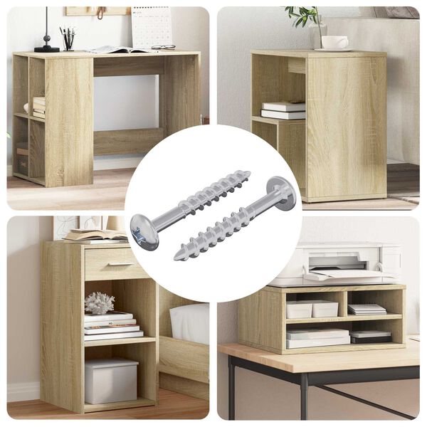 vidaXL Parafuso 2 pcs Prateado 9,8 x 35 mm Ferro