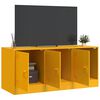 vidaXL M&oacute;vel de TV 99x39x44 cm a&ccedil;o amarelo mostarda