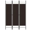 vidaXL Divis&oacute;ria de quarto com 3 pain&eacute;is 120x180 cm castanho