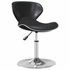 vidaXL Cadeira de jantar couro artificial preto