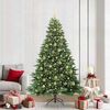 vidaXL &Aacute;rvore de Natal Artificial com 300 LEDs Verde 210 cm PE e PVC