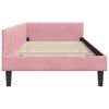 vidaXL Estrutura de Cama de Canto com cabeceira Rosa 90 cm x 190 cm