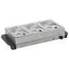 vidaXL Buffet quente 200 W 3x1,5 L a&ccedil;o inoxid&aacute;vel