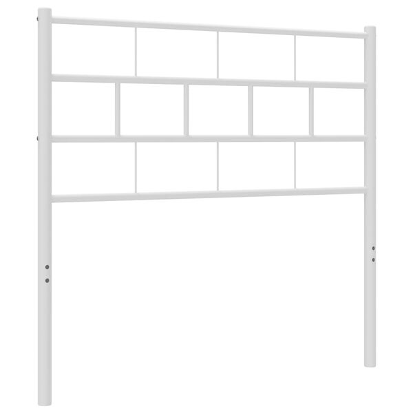 vidaXL Cabeceira de substitui&ccedil;&atilde;o 90 cm metal branco