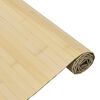 vidaXL Tapete retangular 100x400 cm bambu cor natural clara
