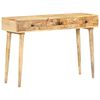 vidaXL Mesa consola 115x35x76 cm madeira de mangueira maci&ccedil;a