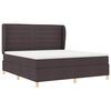 vidaXL Cama Box Springs com Colch&atilde;o Cinza Escuro 90x190 cm tecido