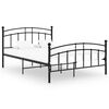 vidaXL Estrutura de cama 200x200 cm metal preto