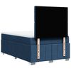 vidaXL Cama boxspring com colch&atilde;o 120x190 cm tecido azul