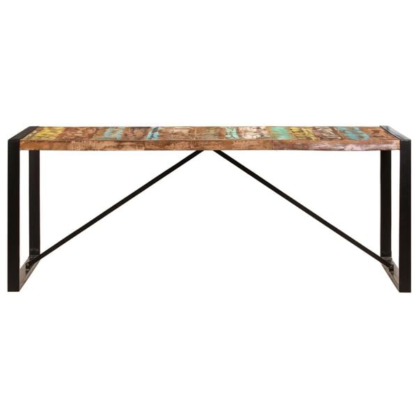 vidaXL Mesa de jantar 200x100x75 cm madeira recuperada maci&ccedil;a