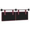 vidaXL Cabeceira Suspensa Vinho Vermelho 130 x 55 x 5 cm tecido