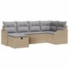 vidaXL Conjunto de Sof&aacute; de Jardim 6 unid. 6-N&uacute;mero de lugares