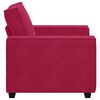 vidaXL Poltrona 100x78x84 cm veludo vermelho-tinto