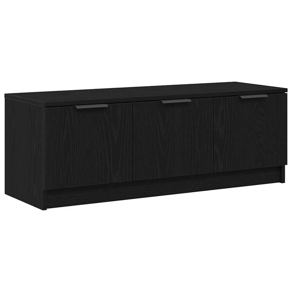 vidaXL Gabinete para TV Carvalho Preto 102 x 35 x 36,5 cm
