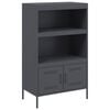 vidaXL Aparador alto 68x39x113 cm a&ccedil;o antracite