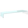 vidaXL Suporte de TV/monitores em vidro 100x30x13 cm verde