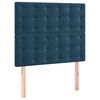 vidaXL Cabeceira Azul Escuro 90x5x118/128 cm Veludo