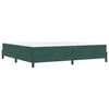 vidaXL Cama Box com colch&atilde;o Verde Escuro 200 x 210 cm tecido