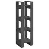vidaXL Estante/divisória 41x35x125 cm pinho maciço cinzento