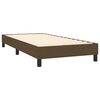 vidaXL Cama box spring c/ colch&atilde;o/LED 90x200 cm tecido castanho-escuro