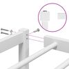 vidaXL Estrutura de cama 180x200 cm metal branco