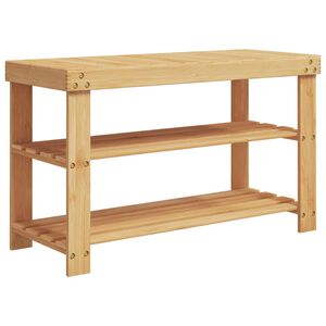vidaXL Sapateira com 3 prateleiras 70x27,5x45 cm bambu