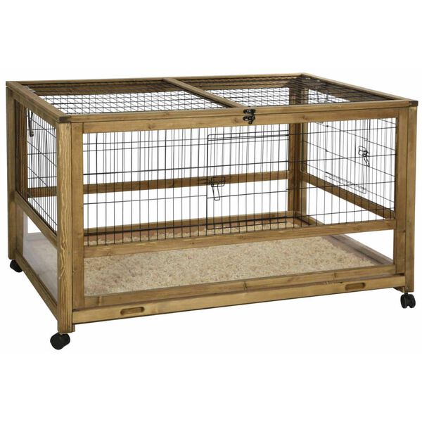 Kerbl Gaiola de interior para animais pequenos 116x75x70 cm madeira