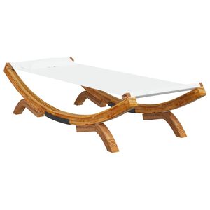 vidaXL Espregui&ccedil;adeira exterior 100x188,5x44cm madeira curva cor creme