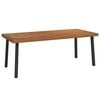 vidaXL Mesa de jardim 200x100x75 cm madeira de ac&aacute;cia maci&ccedil;a