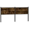 vidaXL Cabeceira de cama 160 cm derivados madeira/a&ccedil;o carvalho fumado