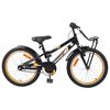 vidaXL Bicicleta Infantil 18 Polegadas para 5-7 anos Laranja e Preto