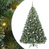 vidaXL &Aacute;rvore de Natal Artificial com 300 LEDs Verde 210 cm PE e PVC
