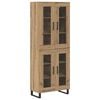 vidaXL Buff&ecirc; 2 pcs Carvalho Artesanal 69,5 x 34 x 180 cm