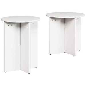 vidaXL Mesa de centro 2 pcs Branco