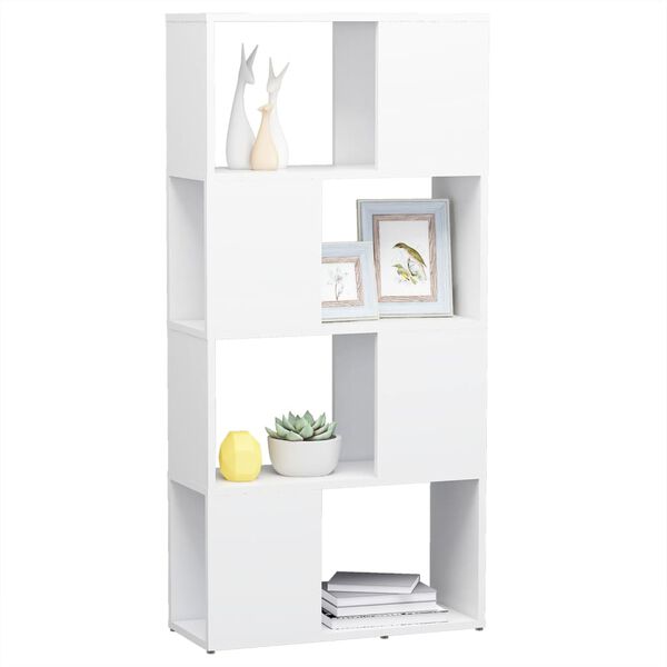 vidaXL Estante/divisória 60x24x124,5 cm contraplacado branco