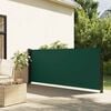 vidaXL Toldo lateral retrátil 140x300 cm verde-escuro
