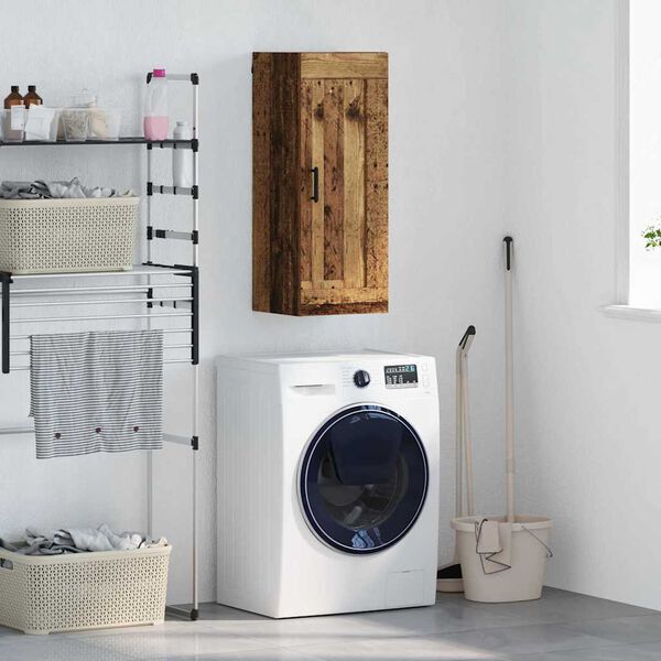 vidaXL Arm&aacute;rio de parede Madeira Antiga 34,5 x 34 x 90 cm