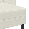 vidaXL Sof&aacute; 2 lugares com Chaise em L 125 cm veludo creme