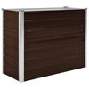vidaXL Canteiro elevado de jardim a&ccedil;o galvanizado 100x40x77cm castanho