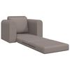 vidaXL Sof&aacute;-Cama Cinzento-acastanhado 98 x 71 x 83 cm tecido