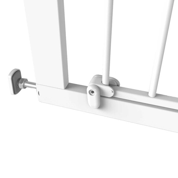 Noma Port&atilde;o de seguran&ccedil;a Easy Pressure Fit 75-82 cm metal branco 93439