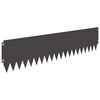vidaXL Acabamento para Gramado 20 pcs 103 x 25 cm A&ccedil;o Preto