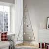 vidaXL &Aacute;rvore de Natal para decora&ccedil;&atilde;o 210 cm metal preto