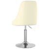 vidaXL Cadeiras de jantar girat&oacute;rias 2 pcs tecido cor creme