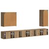 vidaXL Conjunto de Gabinete de Parede para TV 6 pcs Carvalho Artesanal