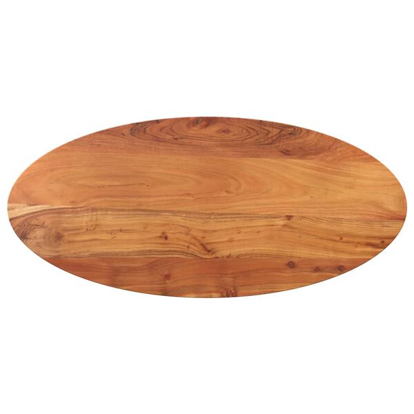 vidaXL Tampo de mesa oval 110x50x3,8 cm madeira de ac&aacute;cia maci&ccedil;a